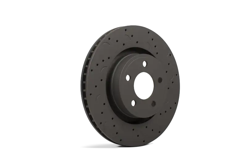 Hawk Talon 2015 Audi S3 drilled and slotted rear brake rotor set for better stopping power