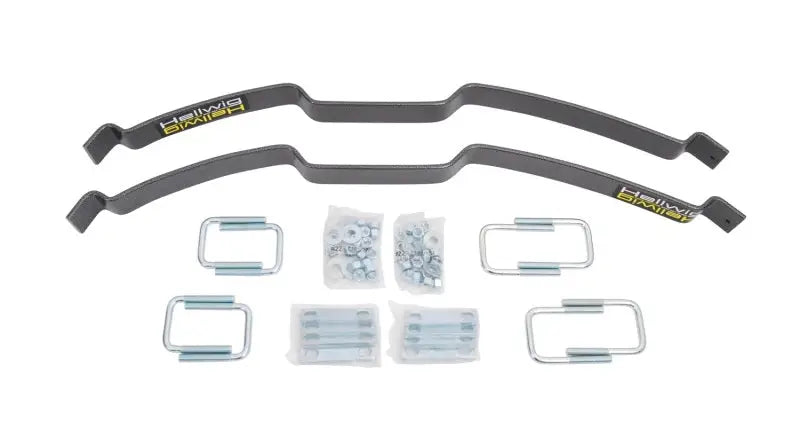 Hellwig 66-96 Ford Bronco EZ Level 990 Helper Spring Kit - Up To 2000lbs with heavy duty U-bolts, hardware, and installation instructions.