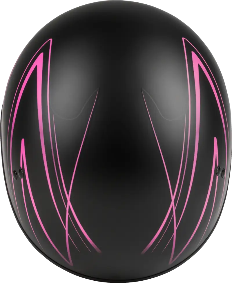 Hh 65 Half Helmet Torque Naked Matte Black/Pink Xs