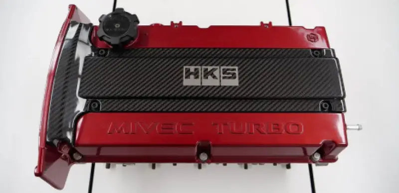 HKS CARBON PLUG COVER 4G63 (Lancer Evolution IV - IX) - Engine Components