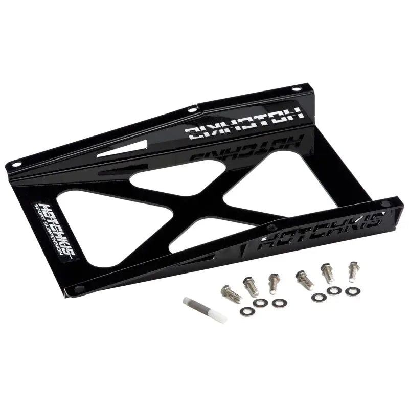 Black metal brace support with hardware for Camaro Firebird convertible X brace support