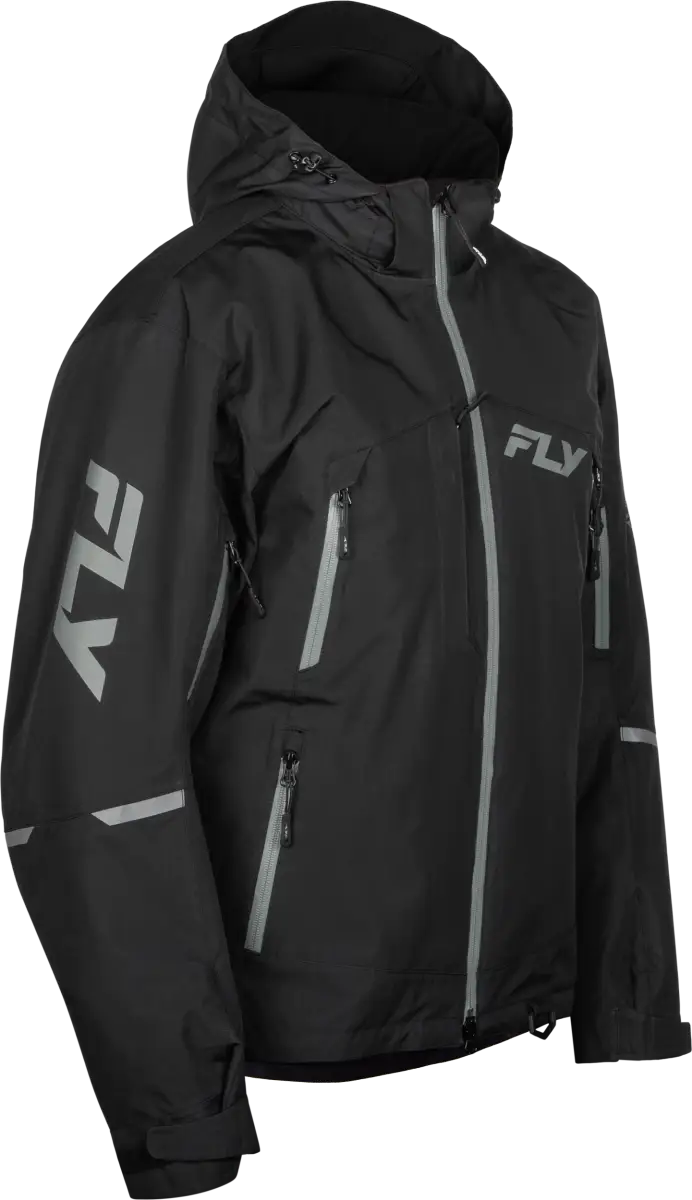 Incline Jacket Black/Grey 3x - FLY RACING
