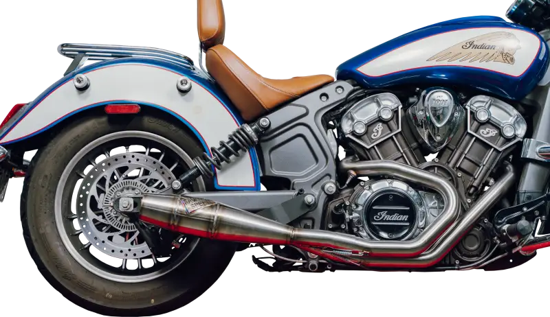 Indian Scout Full Length Cannon Brushed Ss