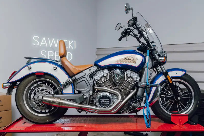 Indian Scout Full Length Cannon Brushed Ss