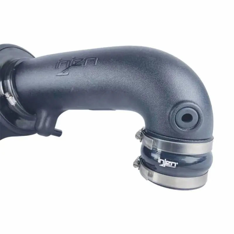 Black intake pipe with hose clamps for easy install on dodge ram cold air intake system