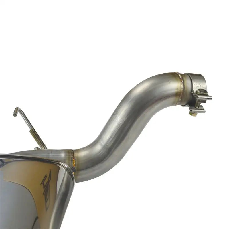 Metal exhaust pipe with clamp for Jeep Wrangler high tuck axle upgrade on Injen exhaust