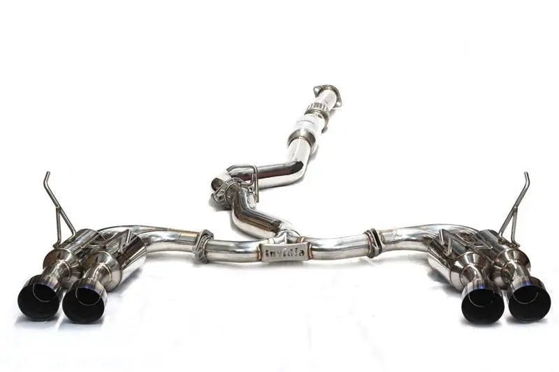 Invidia 2015+ Subaru WRX / STI Gemini/R400 Single Layer Quad Titanium Tip Cat-Back Exhaust - HS15STIGM4ST