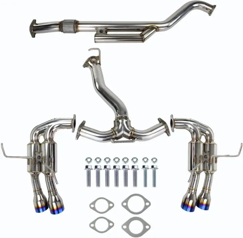 Invidia 2022 + Subaru WRX Gemini Single Layer Quad Titanium Tip Cat-Back Exhaust - Truck & Automotive