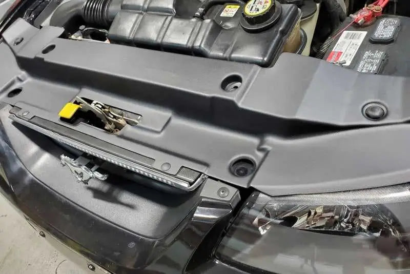 JLT JLT 99-04 Ford Mustang Black Textured Radiator Support Cover