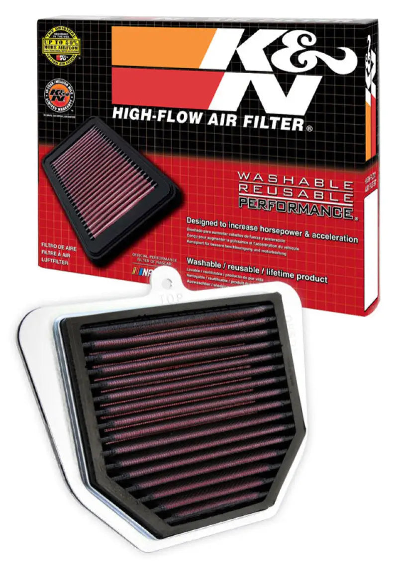 K&N high-flow replacement air filter for Yamaha FZ1 FZ8 motorcycle upgrade