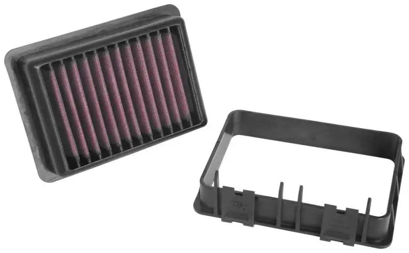 K&N Replacement Drop In Air Filter for KTM 125 Duke 125, KTM 250 Duke 249, KTM 390 Duke 373 - High-flow performance and superior engine protection.