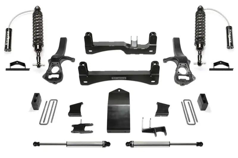 K1141DL Fabtech 4' Perf Sys W/ Dl 2.5 Resi & 2.25 2