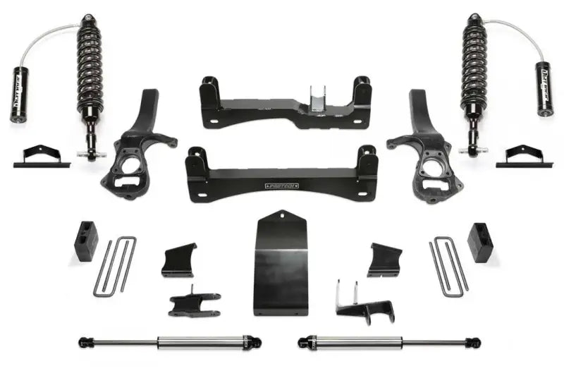 K1174DL Fabtech 4' Perf Sys W/Dl 2.5 Resi & 2.25 20