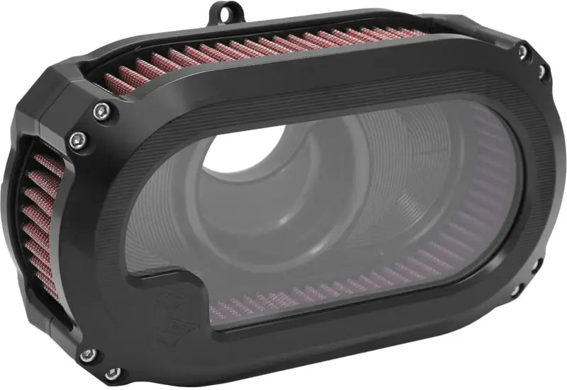 KENS FACTORY NXT-05B Next Level Air Cleaner with Transparent Glass for 2023 CVO & 2024 RG FLHX - Matte Black Finish - KENS FACTORY