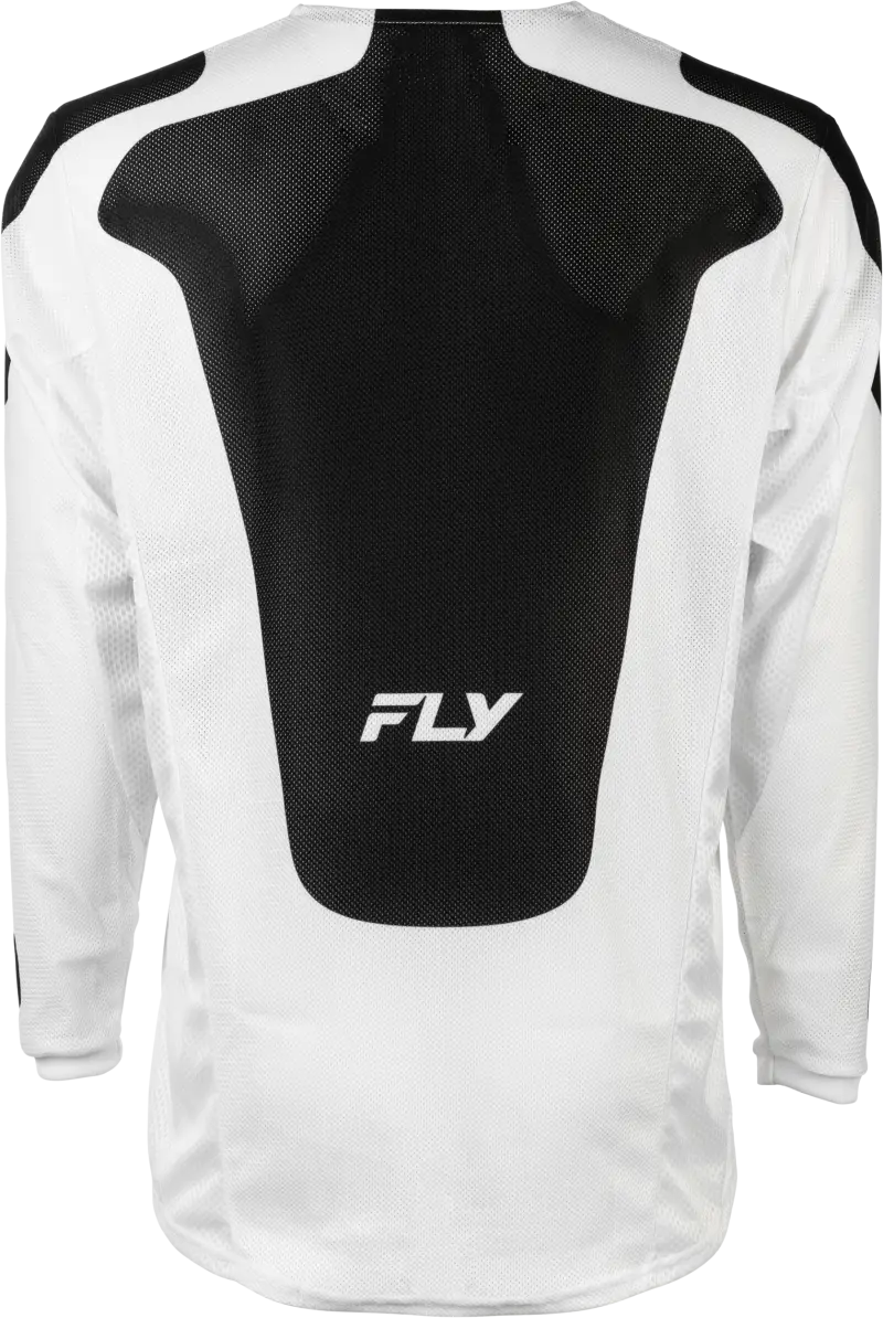 Kinetic Mesh Sym Jersey White/Black Lg - FLY RACING