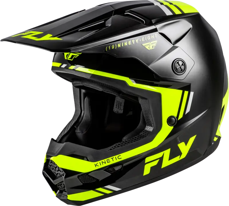 Kinetic Verdict Helmet Black/Hi Vis/Grey Xl - FLY RACING