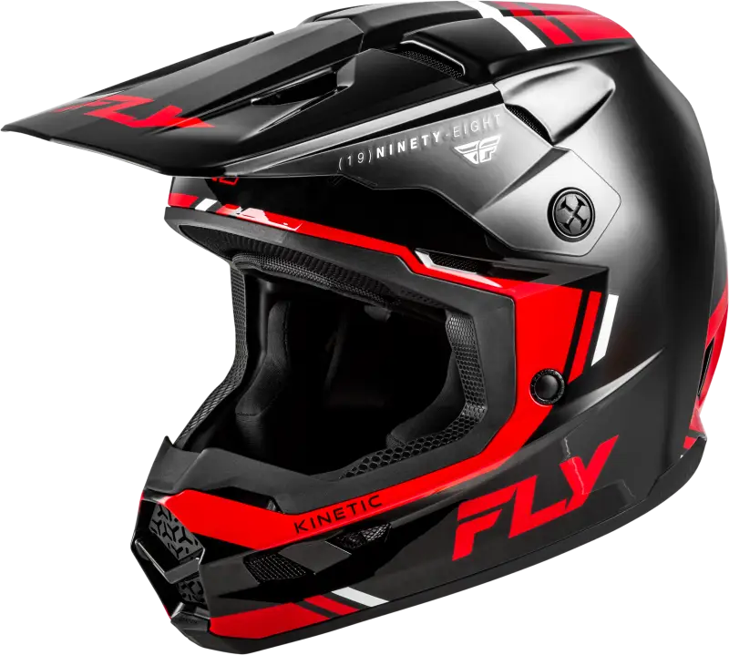 Kinetic Verdict Helmet Black/Red/White 2x - FLY RACING