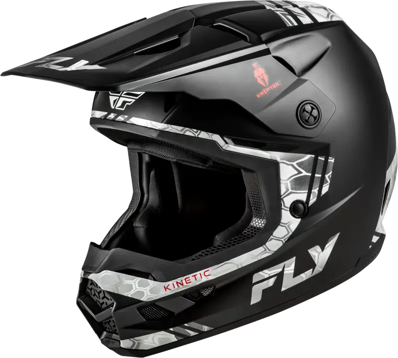 Kinetic Verdict Kryptek Helmet Black/Grey Lg - FLY RACING