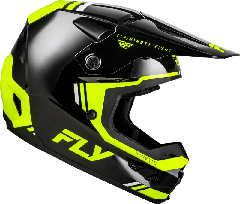 Kinetic Verdict Helmet Black/Hi Vis/Grey Md - FLY RACING