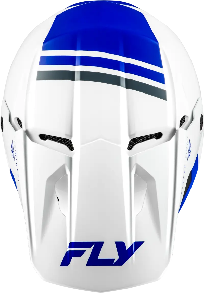Kinetic Verdict Helmet White/Blue/Grey Xl - FLY RACING
