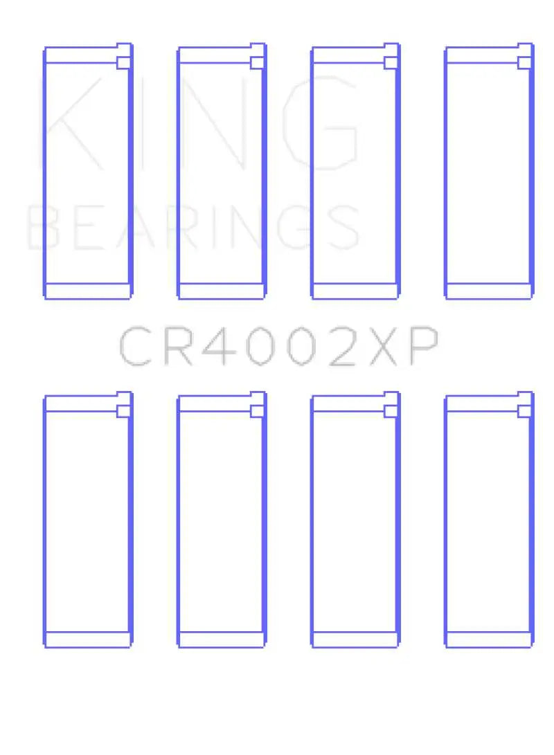 King Mazda B6/B6-T/ZM/B3/B5 (Size .026) Connecting Rod Bearings (Set of 4)