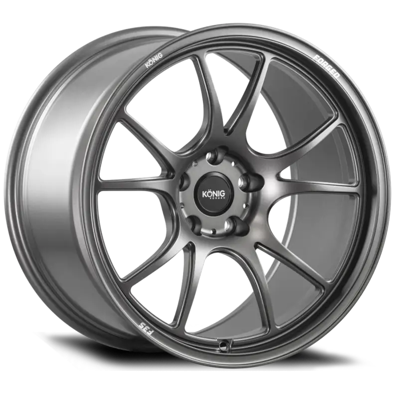 Konig Forged F3S 18x8.5 wheel in ET35 satin charcoal