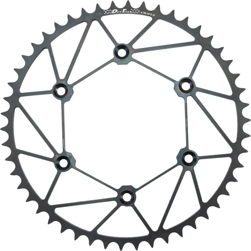 KTM-52-D-B Dirt Tricks Rear Sprocket Chromoly Stl/Zir 52T-520 Blk Ktm/Husq - Sprockets