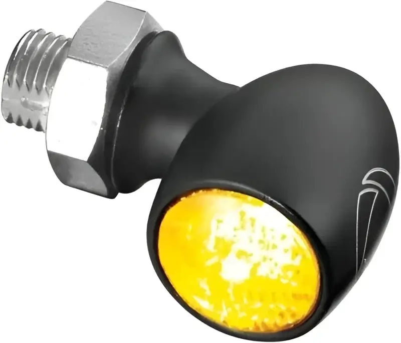 Kuryakyn Kellerman Atto Clear Lens Amber Satin Black - 2535 - Lights