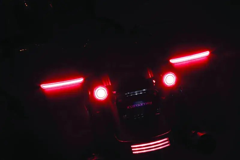 Kuryakyn Tracer L.E.D. Turn Signal Inserts Red/Red Smoke Lens Rear - Lights