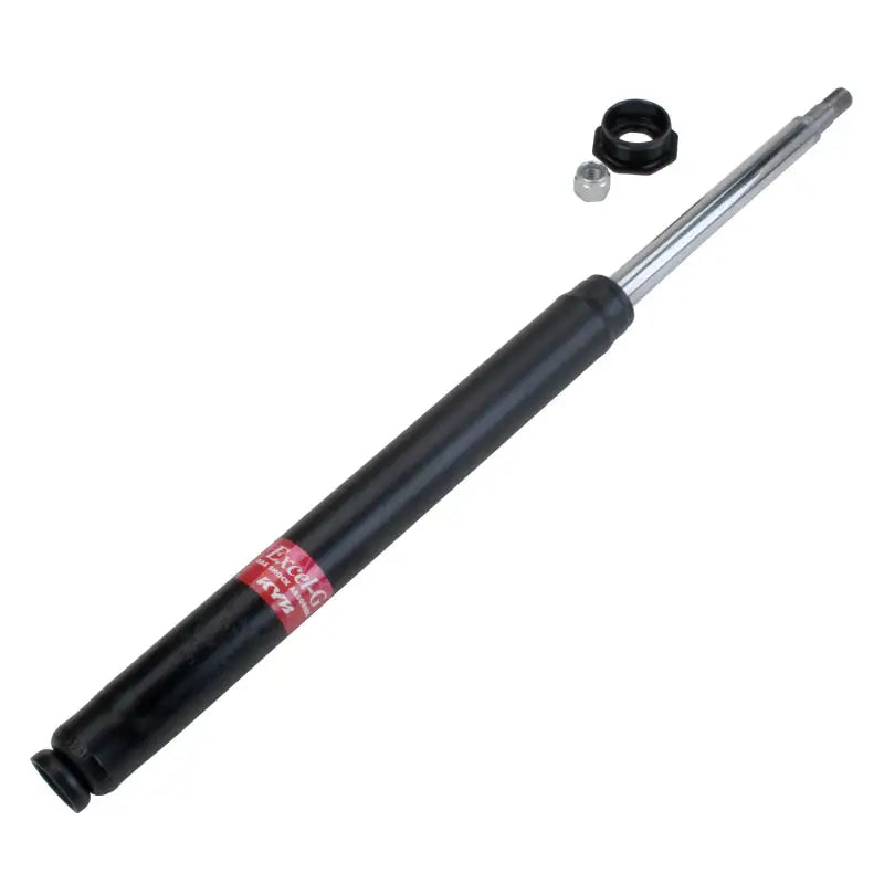 Black KYB Excel-G shocks with silver rod and nuts for Toyota MR2 1985-89