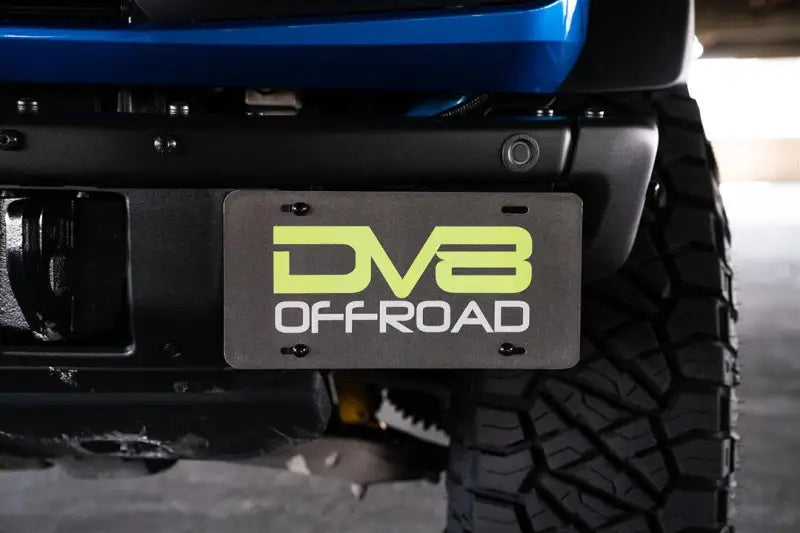 License Plate Relocation Kit Relocates To Driver’s Side of Front Bumper; Powder Coated; Black; Steel - Truck &