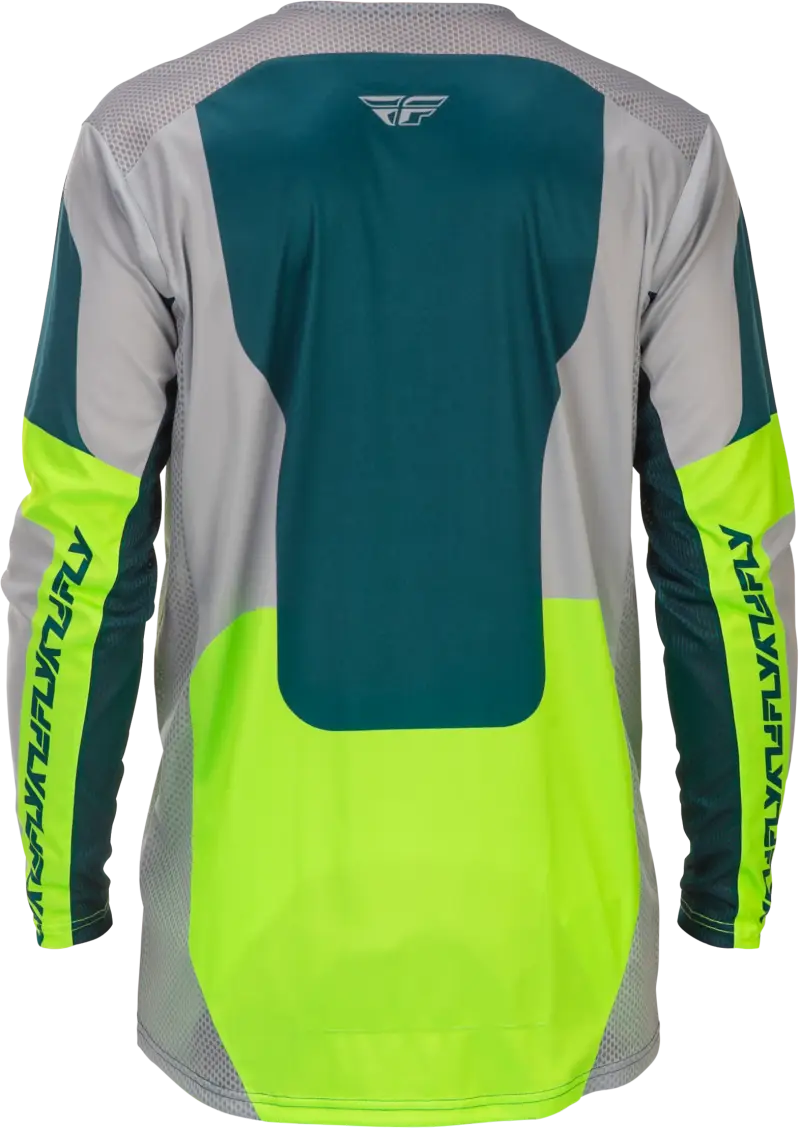 Lite Jersey Grey/Lime/Teal Md - FLY RACING