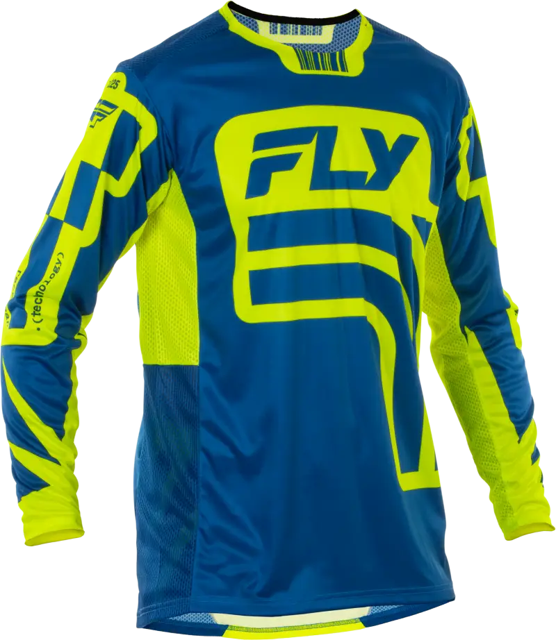 Lite Lancer Jersey Navy/Hi Vis Md - FLY RACING