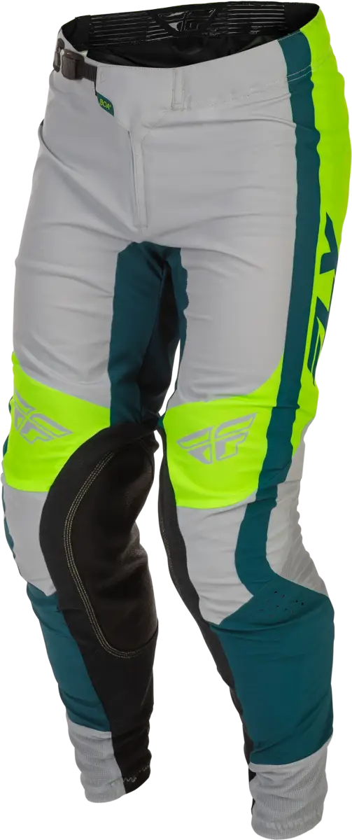 Lite Pants Grey/Lime/Teal Sz 38 - FLY RACING