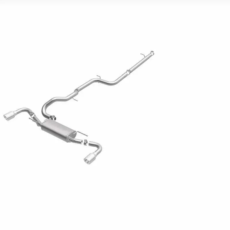 MagnaFlow 10-12 Mazda 3 L4 2.5L Hatchback Split Rear Exit Stainless Cat Back Performance Exhaust