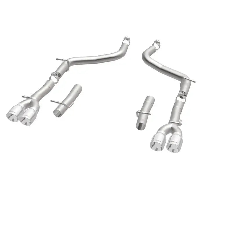 MagnaFlow Axle-Back SS 2.5in Quad Split Rear 3.5in Tip 2015 Dodge Challenger 3.6L V6 - Truck & Automotive
