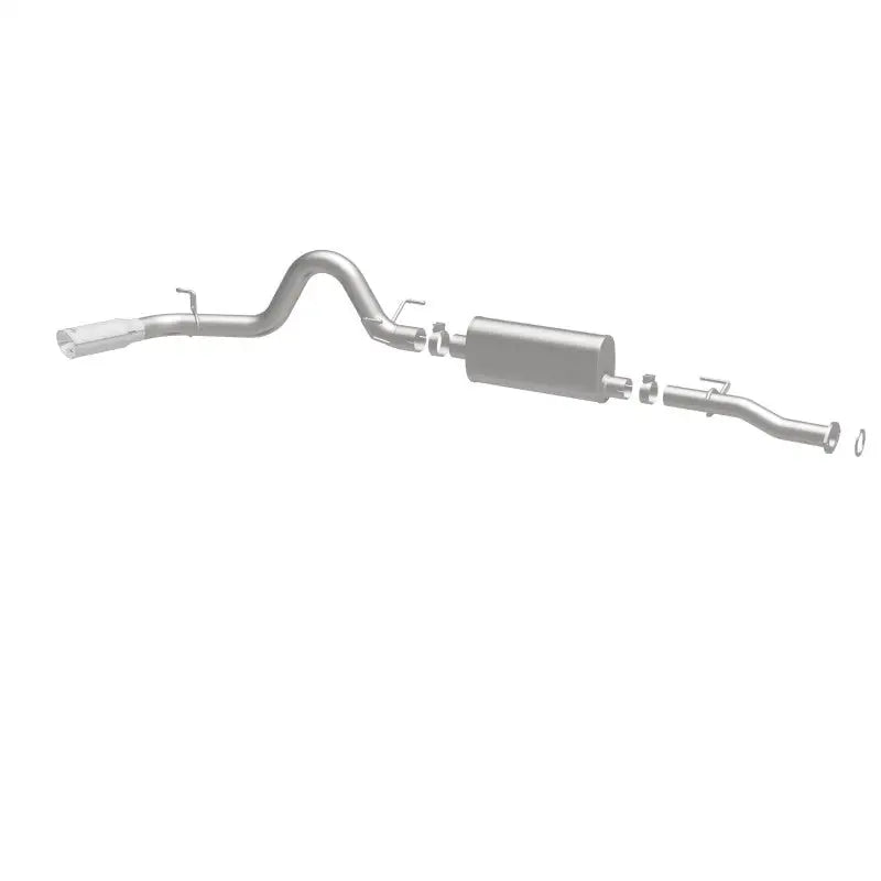 MagnaFlow Cat-Back 2016 Toyota Tacoma 3.5L V6 SS 3in Single Pass Side Exit Rear 4in Tip - Truck & Automotive