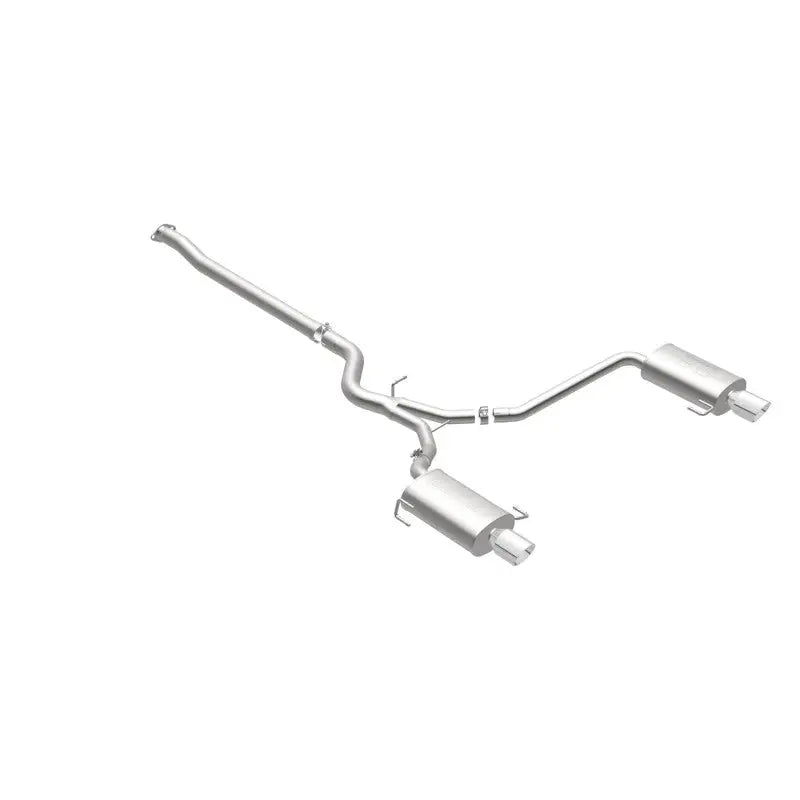 Polished 2-inch MagnaFlow Street Series dual exhaust for Subaru Legacy GT