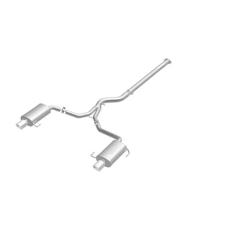 Polished MagnaFlow Street Series dual exhaust for Subaru Legacy GT