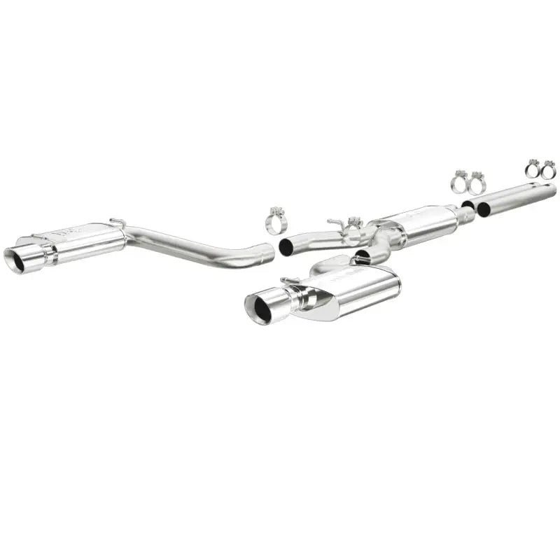Polished MagnaFlow Street Series dual-tip exhaust for Dodge SRT 6.1 V8