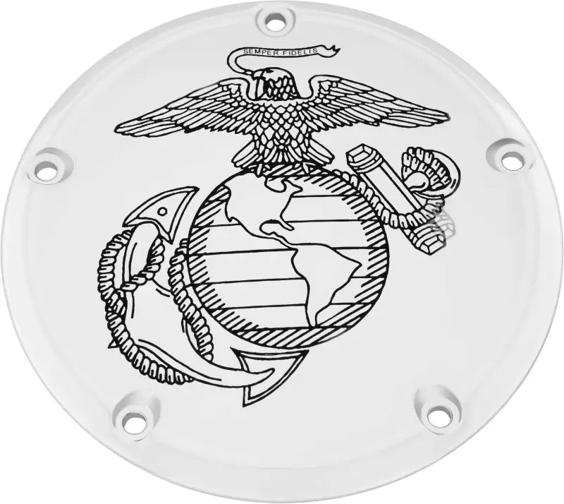 CUSTOM ENGRAVING MAR01-12 7 Tc Derby Cover Marine Ega Chrome