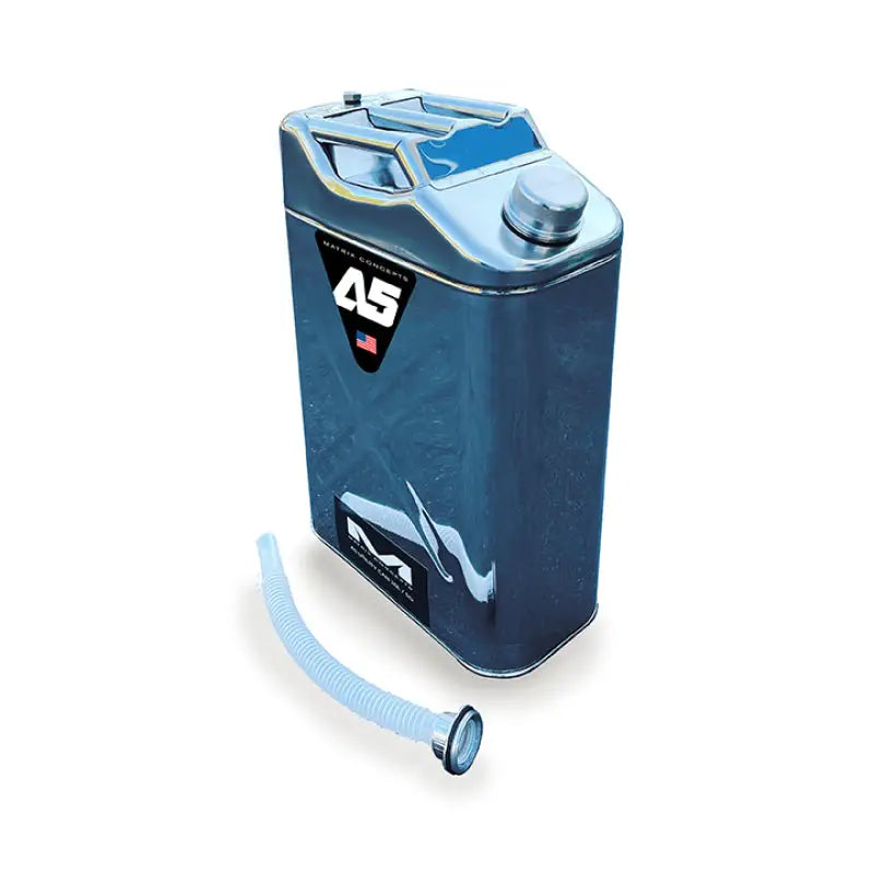 Blue Matrix Concepts A5 5 gallon stainless steel utility can with silver cap