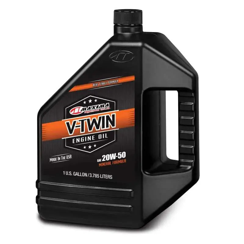 Maxima V-Twin Mineral 20w50 - 128oz - Oils & Oil Filters