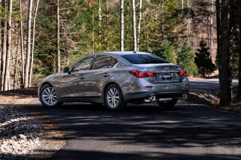 MBRP 16-22 Infiniti Q50 3.0L RWD/AWD 3in Cat-Back Dual Split Rear Street Version T304 - Truck & Automotive