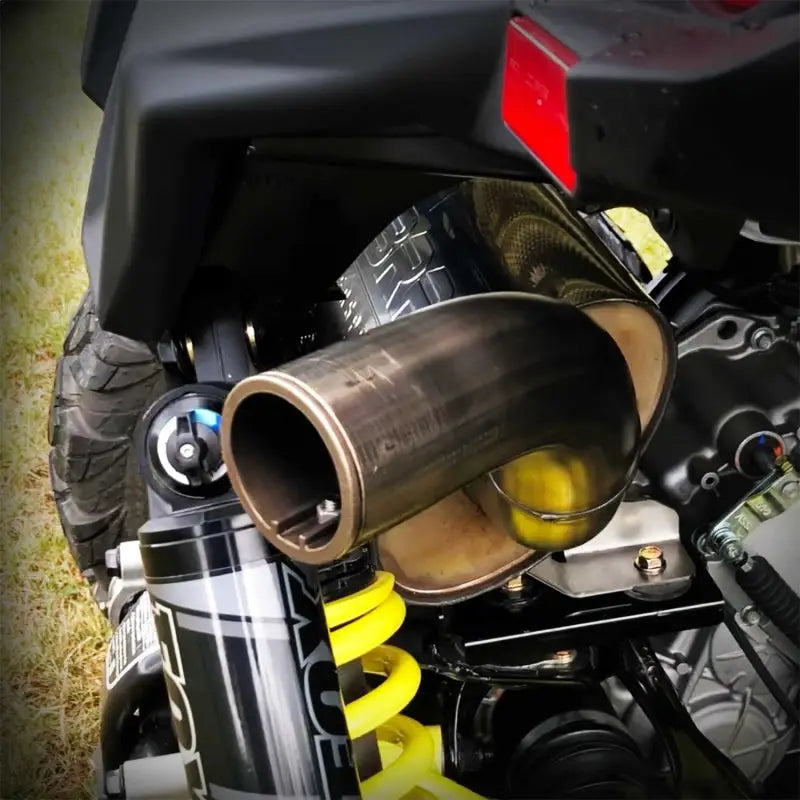 Metal exhaust pipe for Can-Am Maverick Trail Sport Series slip on exhaust setup