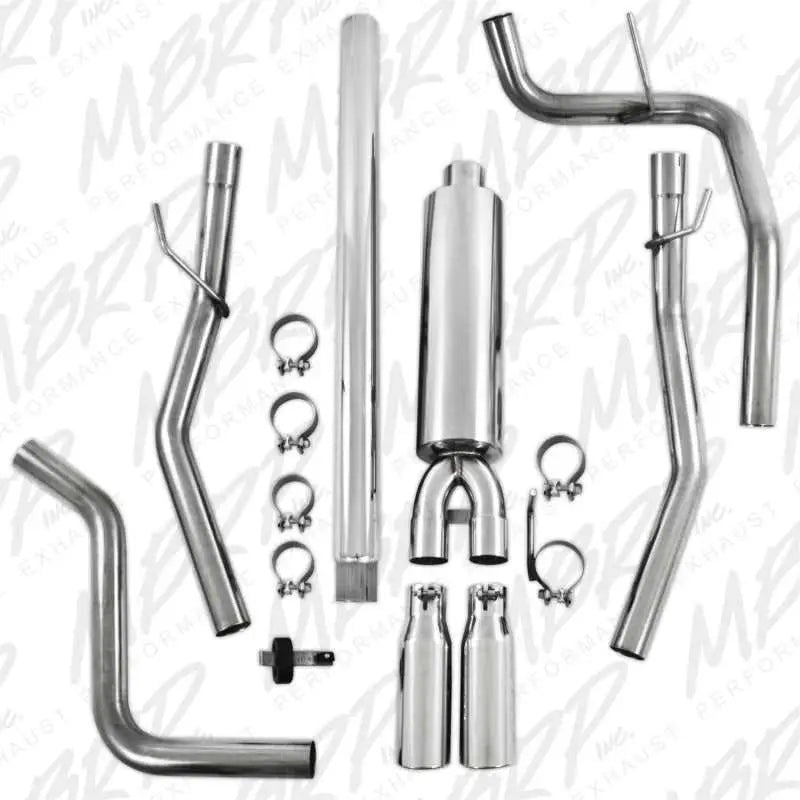 MBRP 2004-2008 Ford F150 4.6/5.4L EC/CC-SB Cat Back Dual Split Rear - RV and Auto Parts