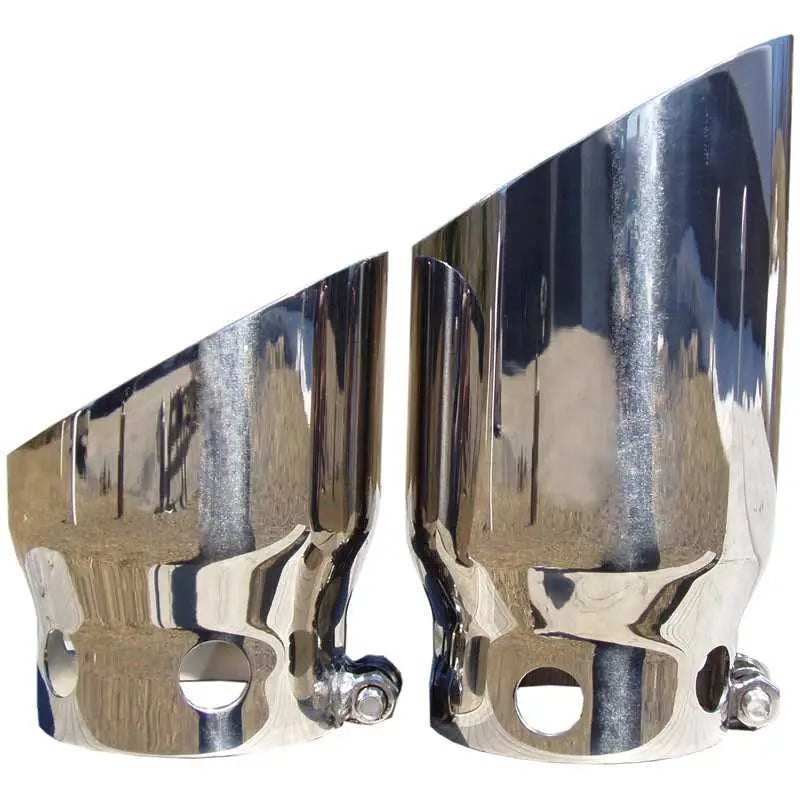 MBRP 2008 Ford F250/350/450 6.4 L 4 inlet 5 Tip Cover Set - 6 and 9 in length - RV and Auto Parts