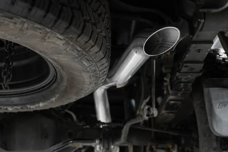 MBRP 22-23 Nissan Frontier 3.8L 3in Tip Cat Back Turndown Exit Street Profile - T304 - Truck & Automotive