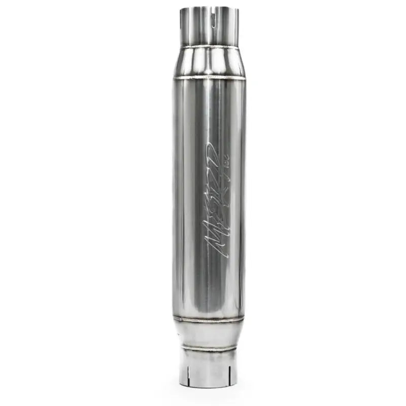 MBRP Universal Resonator 3in Inlet/Outlet, 16in Body, 20in Overall, T304 Stainless Steel.