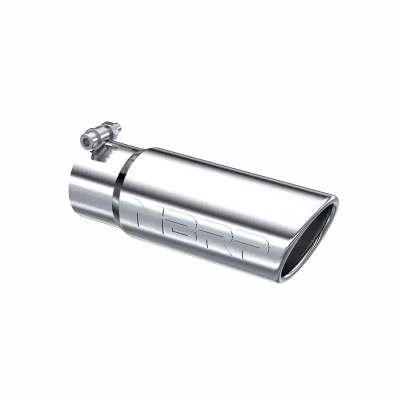 MBRP Universal Tip 3in O.D. Angled Rolled End 3 inlet 10 length - RV and Auto Parts
